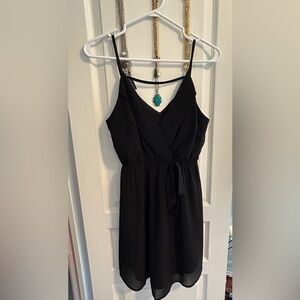 Monteau Black Spaghetti Strap Sundress